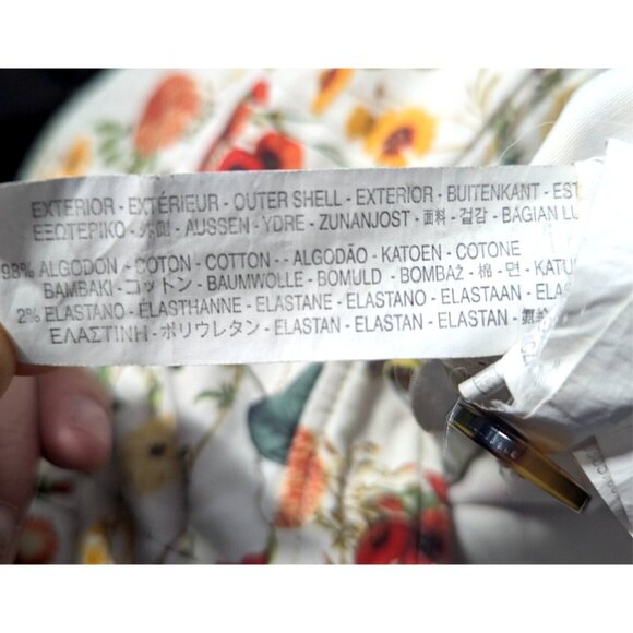 ZARA Short Women's S Floral High Rise Flat Front Classic - Picture 10 of 11